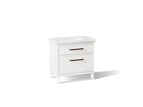 Artifacts™ 36" bathroom vanity cabinet with sink and quartz top