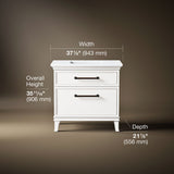 Artifacts™ 36" bathroom vanity cabinet with sink and quartz top