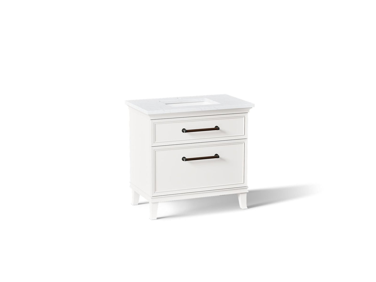 Artifacts™ 36" bathroom vanity cabinet with sink and quartz top