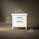 Artifacts™ 36" bathroom vanity cabinet with sink and quartz top