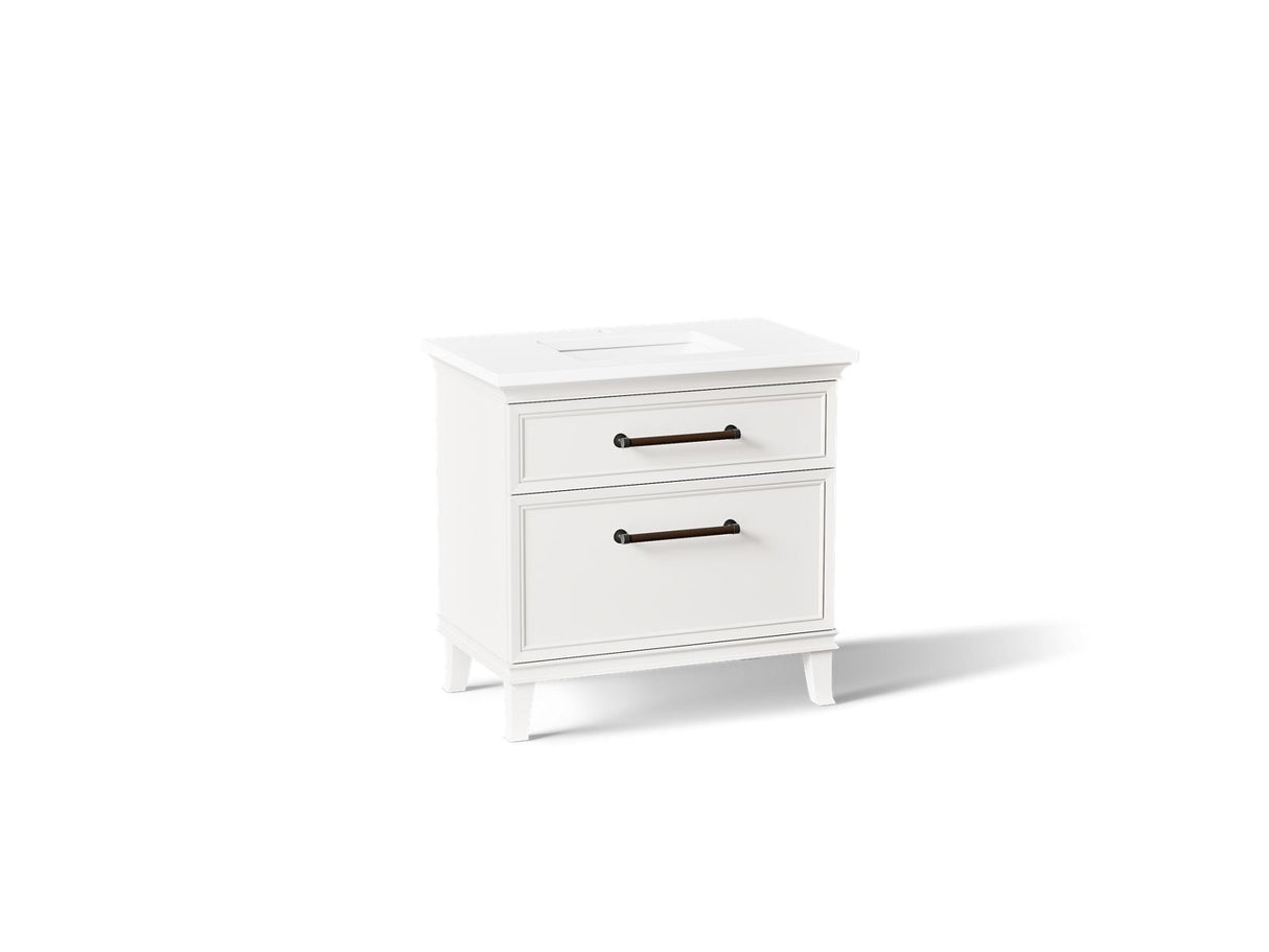 Artifacts™ 36" bathroom vanity cabinet with sink and quartz top