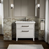 Artifacts™ 36" bathroom vanity cabinet with sink and quartz top