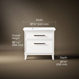 Artifacts™ 36" bathroom vanity cabinet with sink and quartz top