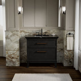 Artifacts™ 36" bathroom vanity cabinet with sink and quartz top