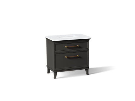 Artifacts™ 36" bathroom vanity cabinet with sink and quartz top