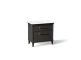 Artifacts™ 36" bathroom vanity cabinet with sink and quartz top