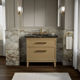 Artifacts™ 36" bathroom vanity cabinet with sink and quartz top