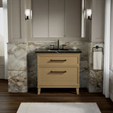 Artifacts™ 36" bathroom vanity cabinet with sink and quartz top