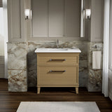 Artifacts™ 36" bathroom vanity cabinet with sink and quartz top