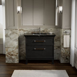 Artifacts™ 36" bathroom vanity cabinet with sink and quartz top
