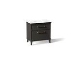Artifacts™ 36" bathroom vanity cabinet with sink and quartz top