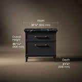Artifacts™ 36" bathroom vanity cabinet with sink and quartz top