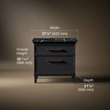Artifacts™ 36" bathroom vanity cabinet with sink and quartz top