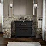 Artifacts™ 36" bathroom vanity cabinet with sink and quartz top