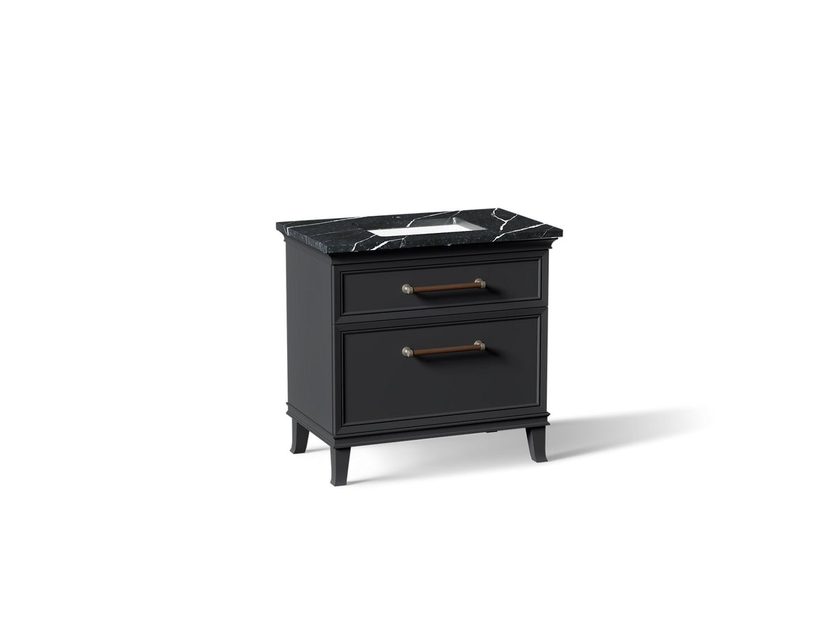 Artifacts™ 36" bathroom vanity cabinet with sink and quartz top