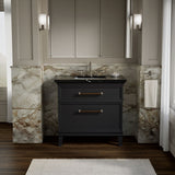 Artifacts™ 36" bathroom vanity cabinet with sink and quartz top