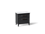 Artifacts™ 36" bathroom vanity cabinet with sink and quartz top