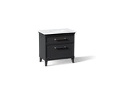 Artifacts™ 36" bathroom vanity cabinet with sink and quartz top