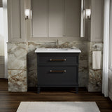 Artifacts™ 36" bathroom vanity cabinet with sink and quartz top