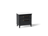 Artifacts™ 36" bathroom vanity cabinet with sink and quartz top