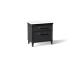 Artifacts™ 36" bathroom vanity cabinet with sink and quartz top