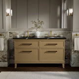 Artifacts™ 60" bathroom vanity cabinet with sinks and quartz top