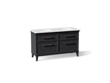 Artifacts™ 60" bathroom vanity cabinet with sinks and quartz top