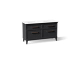 Artifacts™ 60" bathroom vanity cabinet with sinks and quartz top