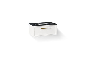 Lodern® 36" wall-hung bathroom vanity cabinet with sink and quartz top