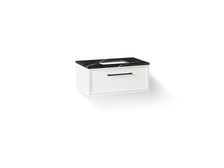 Lodern® 36" wall-hung bathroom vanity cabinet with sink and quartz top