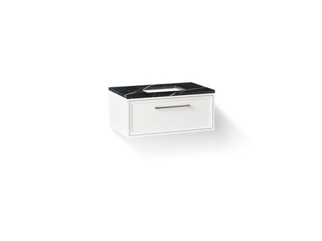 Lodern® 36" wall-hung bathroom vanity cabinet with sink and quartz top