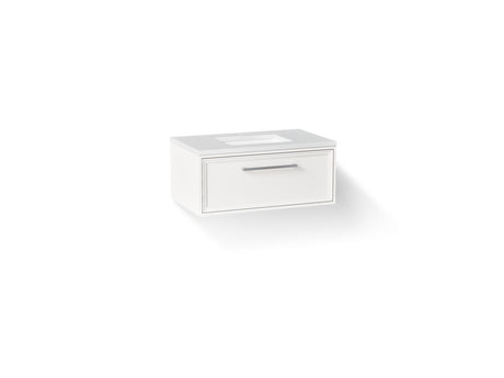 Lodern® 36" wall-hung bathroom vanity cabinet with sink and quartz top
