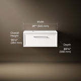 Lodern® 36" wall-hung bathroom vanity cabinet with sink and quartz top