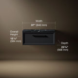 Lodern® 36" wall-hung bathroom vanity cabinet with sink and quartz top