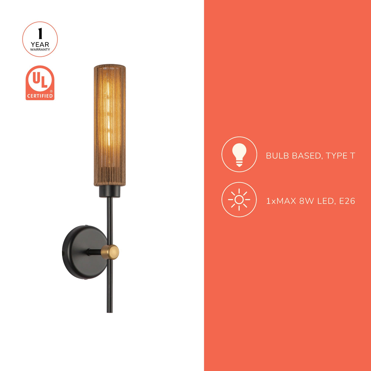 Alora Mood Colby 20-in Wall/Vanity Light