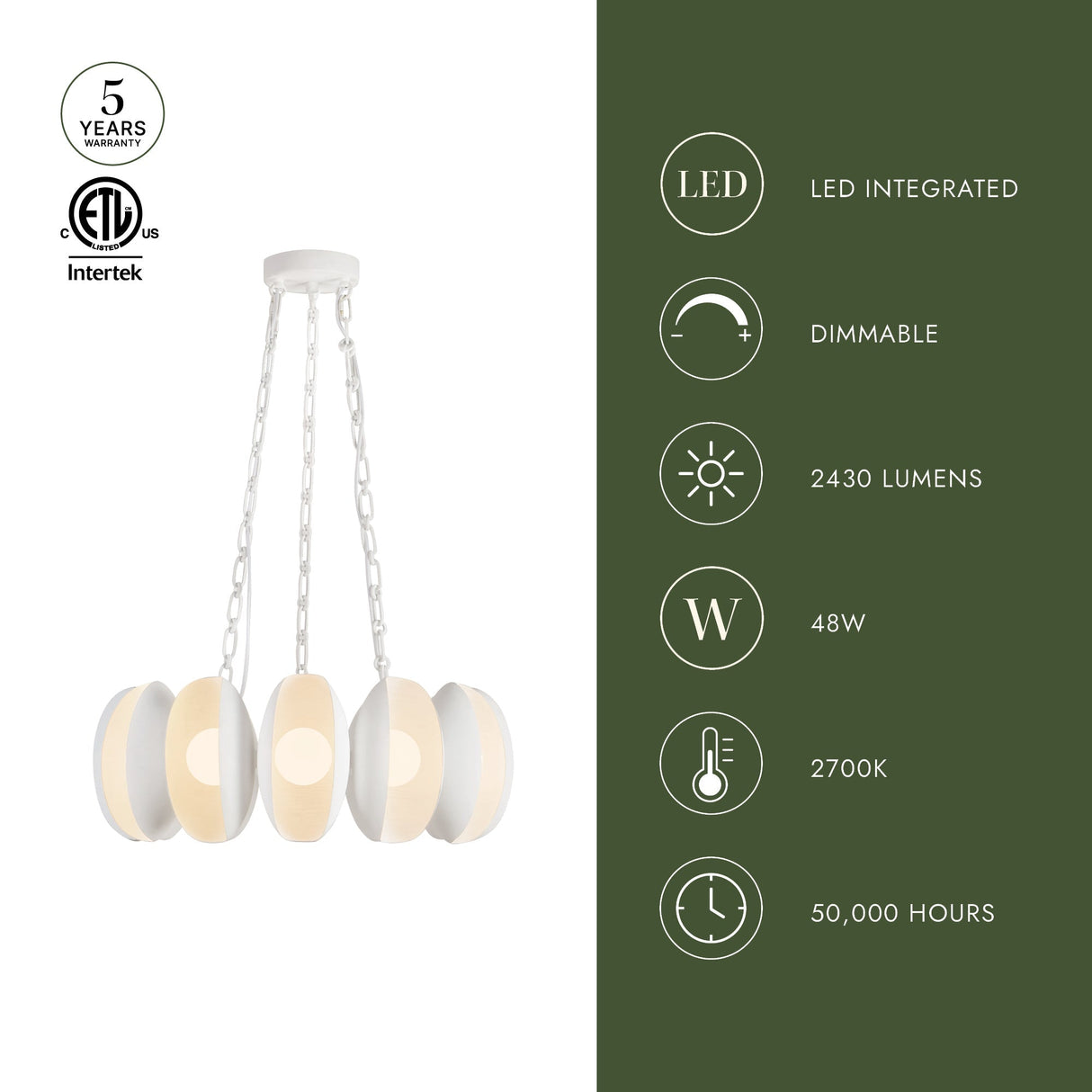 Alora Cortez 25-in Chandelier