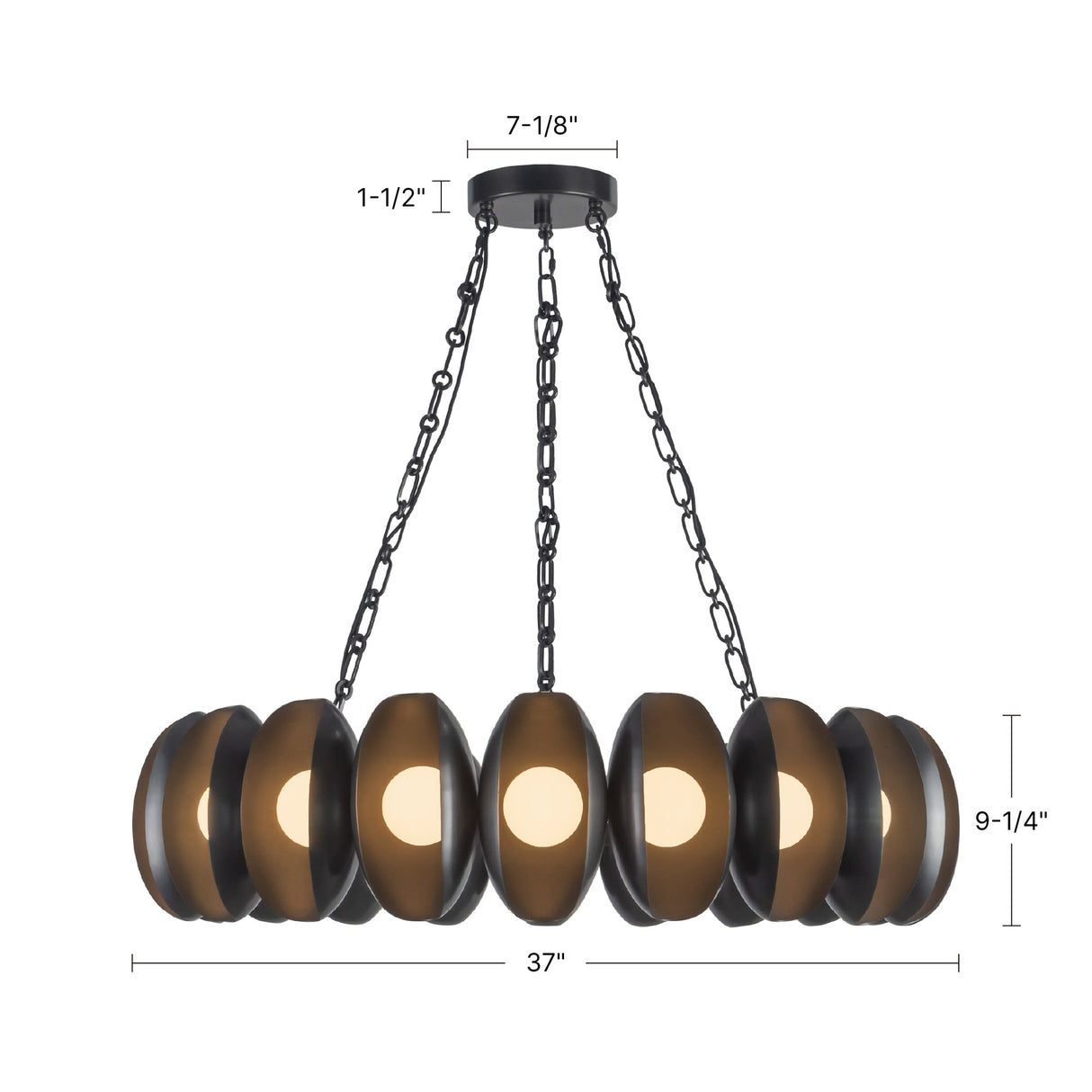 Alora Cortez 37-in Chandelier