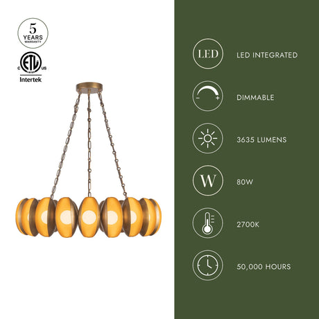 Alora Cortez 37-in Chandelier