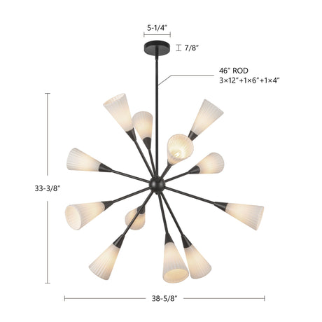 Alora Mood Cosmo 39-in Chandelier