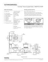 Connelly Two-Piece Toilet 1.28 GPF & 0.9 GPF, Elongated Bowl