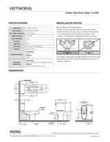 Drake Two-piece Toilet, 1.6 GPF, Elongated Bowl - Universal Height