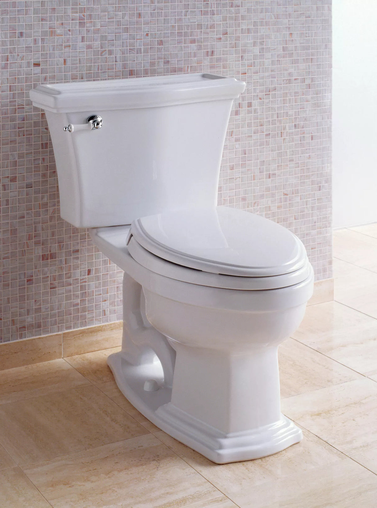 Eco Clayton Two-Piece Toilet, 1.28 GPF, Elongated Bowl