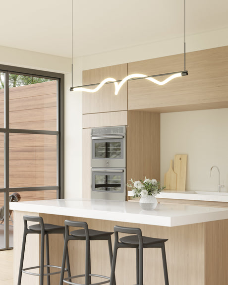 Kuzco Cursive 54-in Linear Pendant