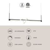 Kuzco Cursive 54-in Linear Pendant