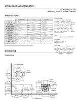 APWASHLET+ S7A Wall-Hung Toilet - 1.28 GPF & 0.9 GPF - Auto Flush