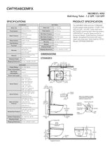 NEOREST WX2 Wall-Hung Toilet - 1.2 GPF & 0.8 GPF
