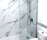 Capella 78 Screen and Return Panel for 36 in. Base with GlassShield glass in Chrome