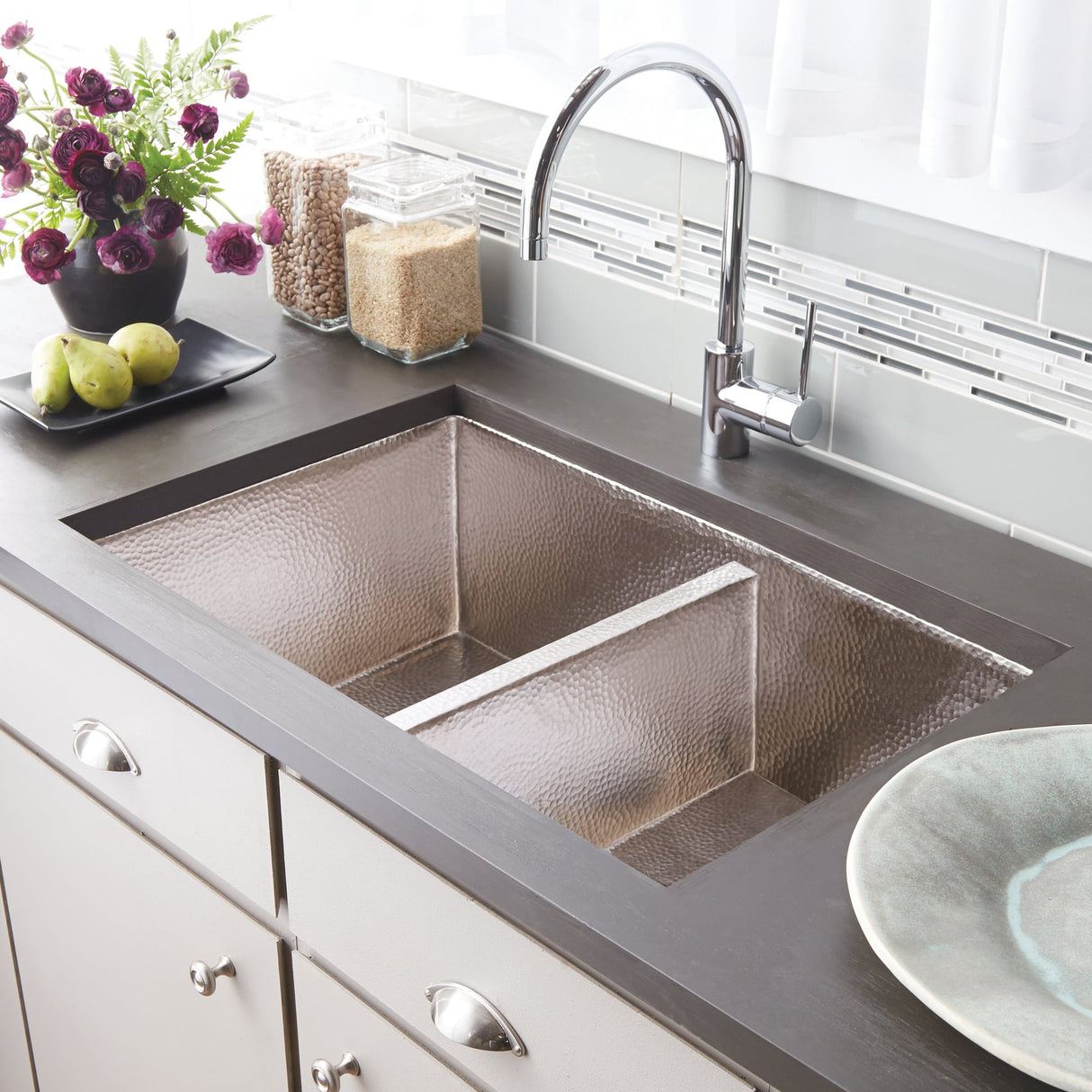 Cocina Duet Copper Kitchen Sink