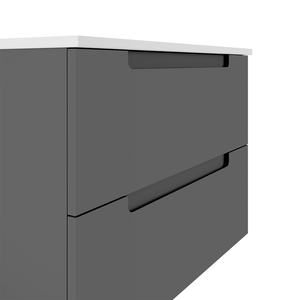 Coda 24″ Two Drawer Wall-Mounted Vanity