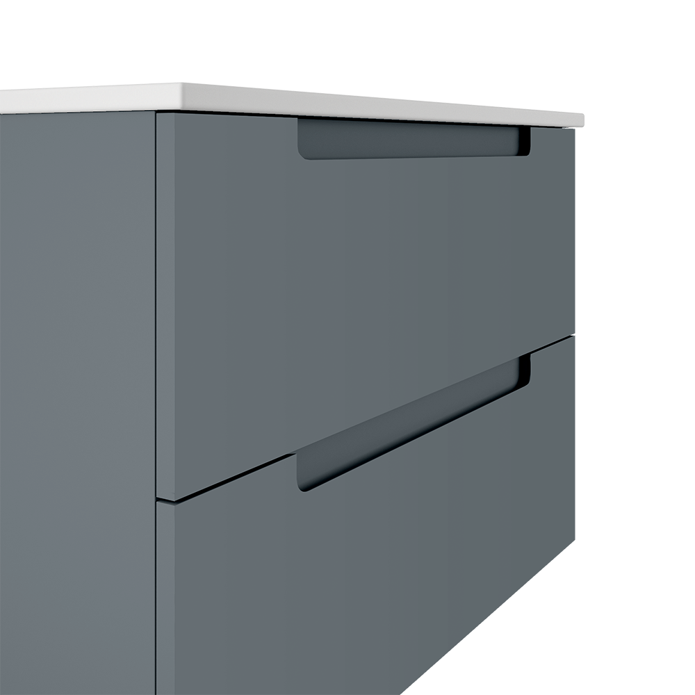 Coda 24″ Two Drawer Wall-Mounted Vanity